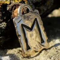 Амулет № 19, Руна Эваз, бронза, 17*28мм (Р 019) BV09-19