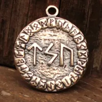 Руническая Формула №06 Защита от сглаза, бронза, Д-24мм, 24*27мм (ФС 006) BV13-06