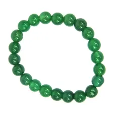 Браслет Зеленый агат d 8мм A115-01