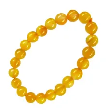 Браслет Желтый Крварц d 8мм A115-05