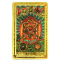 Денежные янтры 8х5см пластик под золото E134-16