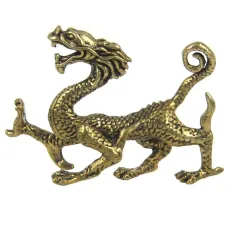 Статуэтка Зеленый Дракон 70х50мм, бронза KB05-55