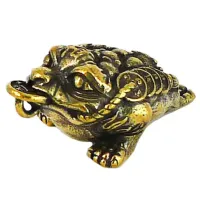 Статуэтка Жаба трехлапая 15*35*20мм, бронза KB05-92