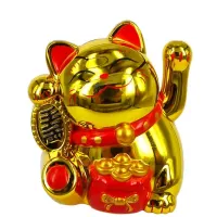 Манеки Неко фигурка на солн.батарее 5,5см, пластик KL19-4