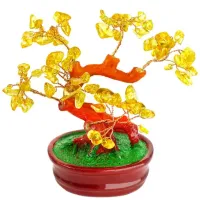 Дерево Цитрин, 15 см V031-F