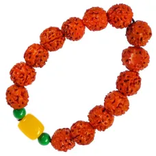 Браслет из рудракши 14мм V109-86