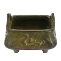 Курильница для благовоний 30х43х43мм, бронза KB05-406