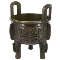 Курильница для благовоний 103х72х72мм, бронза KB05-407