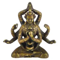 Статуэтка Манджушри 27х30х12мм, бронза KB05-442