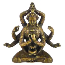 Статуэтка Манджушри 27х30х12мм, бронза KB05-442