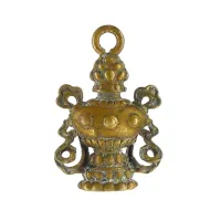 Амулет Бумпа (Ваза с драгоценностями) 20х13мм, бронза KB01-303