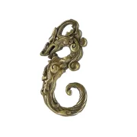 Амулет Дракон 25х13мм, бронза KB01-323