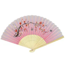 Веер 21х36см дерево, ткань Z349-14