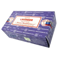 Благовония прямоугольные SATYA Lavender ЛАВАНДА 15 грамм блок 12 штук