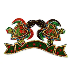 Панно Черепахи цветные, дерево 30х18 см IN0005