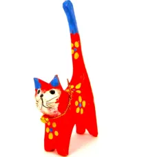 Кошка статуэтка 10х5см, дерево