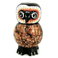 Сова статуэтка 15х11см, дерево IN0101