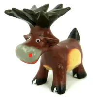 Лось фигурка 10х9 см, дерево IN0138