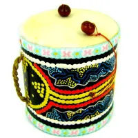 Барабанчик Кемроу, дерево 11 см, d.10 см IN0177