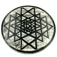 Панно Шри-янтра, 25 см дерево IN0017