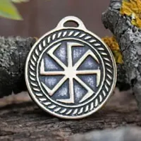 Оберег № 04 Коловрат, бронза, Д-27мм, 27*30мм (СО 004) BV01-04