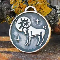 Зодиак № 01, Овен, бронза, Д-26мм, 26*29мм (ЗЗ 001) BV04-01