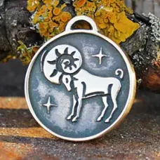 Зодиак № 01, Овен, бронза, Д-26мм, 26*29мм (ЗЗ 001) BV04-01
