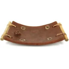 Подставка для благовоний с ручками 16х8 см, керамика, ротанг