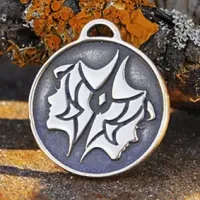 Зодиак № 03, Близнецы, бронза, Д-26мм, 26*29мм (ЗЗ 003) BV04-03