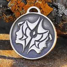 Зодиак № 03, Близнецы, бронза, Д-26мм, 26*29мм (ЗЗ 003) BV04-03