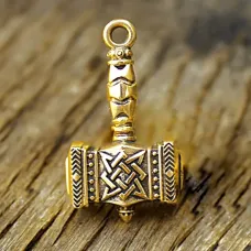 Молот Сварога, бронза, 20x33x10мм (СП 002) BV07-02