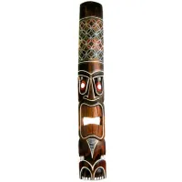 Панно Маска 100х17см, дерево IN0028