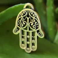 Амулет Ладонь Фатимы, бронза, 35*25*2мм (А 061) BV15-61
