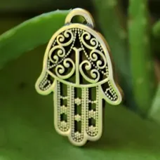 Амулет Ладонь Фатимы, бронза, 35*25*2мм (А 061) BV15-61