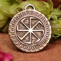 Оберег №01 Коловрат, бронза, Д-25мм, 25*28мм (СО2 001) BV12-01