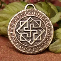 Оберег №03 Валькирия, бронза, Д-25мм, 25*28мм (СО2 003) BV12-03