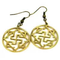 Серьги №3, Валькирия, бронза, Д-26мм (С 103) BV02-03