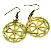 Серьги №13, Молвинец, бронза, Д-26мм (С 113) BV02-13