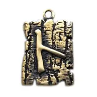 Амулет № 05, Руна Нужда, бронза, 19*30мм (СР 005) BV05-05