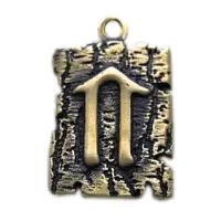 Амулет № 09, Руна Ветер, бронза, 19*30мм (СР 009) BV05-09