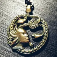 Кулон Медуза Горгона, бронза, (П 015) BV08-15
