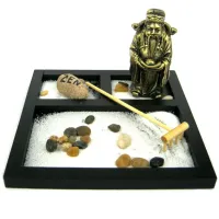 Садик Дзен Фу-син, 19х19см, дерево, искусственный камень M325-3