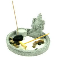 Садик Дзен Ганешь, 18см, искусственный камень