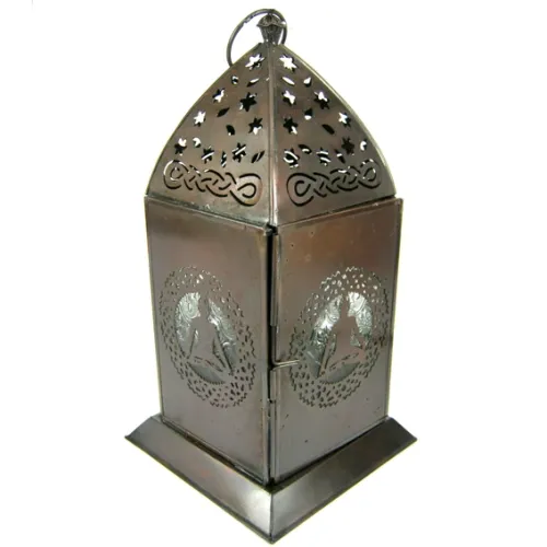 Фонарь Будда декоративный подвесной металл 30см R317-2