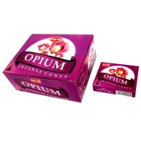 Благовония конусные HEM Opium МАК блок 12 штук