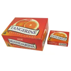 Благовония конусные HEM Tangerine МАНДАРИН блок 12 штук