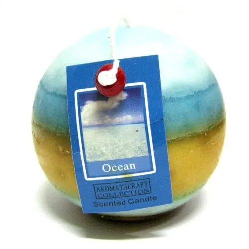 Свеча ароматическая шар Ocean 7,5см парафин N349