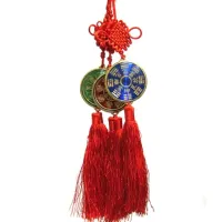 Подвеска Фэн Шуй круглая в ассортименте 32см Z194