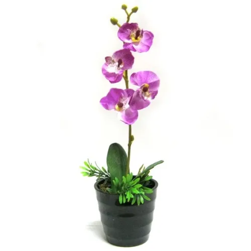 Бонсай Орхидея 35см пластик, керамика в ассортименте N045