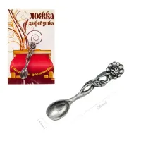 Ложка загребушка Цветок олово, в упаковке ОL0011 k-3011